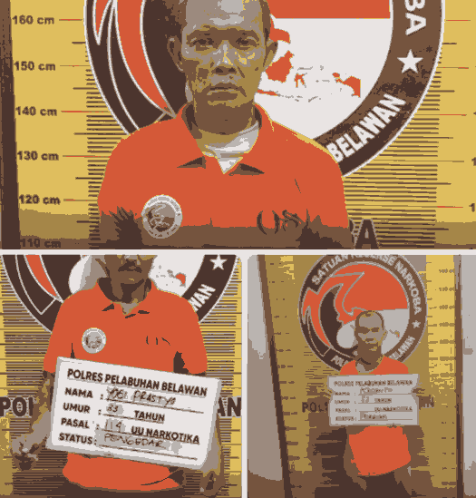 Para Pelaku yang diamankan Polisi