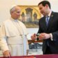 Pope Leo XIV bertemu dengan Marco Rubio di Vatikan pada Kamis. (Simone Risoluti/via REUTERS)