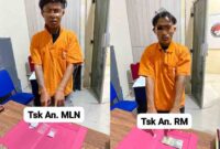 Dua tersangka diamankan dengan barang bukti sabu seberat lebih dari 10 gram bruto.