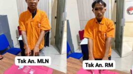 Dua tersangka diamankan dengan barang bukti sabu seberat lebih dari 10 gram bruto.