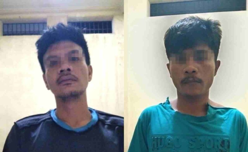dua pelaku jambret di Aek Horsik.