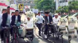 Suasana Car Free Day (CFD) di Lapangan Merdeka Medan tampak berbeda pada Minggu (3 Mei 2026) pagi.