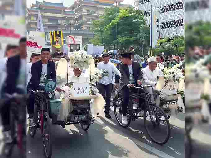Suasana Car Free Day (CFD) di Lapangan Merdeka Medan tampak berbeda pada Minggu (3 Mei 2026) pagi.