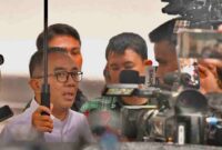 Menteri Pendidikan Tinggi, Sains, dan Teknologi (Mendiktisaintek) Brian Yuliarto, menyampaikan keterangan pers usai diterima Presiden di Istana Merdeka, Jakarta, Senin, 4 Mei 2026.