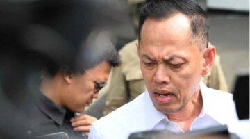Kepala Badan Pembinaan Khusus (Bappisus), Aris Marsudiyanto memberikan keterangan pers kepada awak media di kompleks Istana Kepresidenan Jakarta pada Selasa, 5 Mei 2026. 