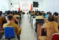 Sosialisasi yang digelar Dinas Penanaman Modal dan Pelayanan Terpadu Satu Pintu (DPMPTSP) di Aula Kantor Bupati Samosir.