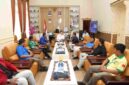 pertemuan antara Wali Kota Wesly Silalahi dan pengurus Komite Nasional Pemuda Indonesia (KNPI) Kota Pematangsiantar, di ruang kerja wali kota, Rabu (6 Mei 2026).