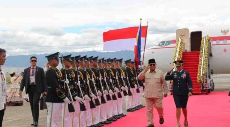 Presiden Republik Indonesia, Prabowo Subianto tiba di The Mactan Cebu International Airport Authority (MCIAA) General Aviation (Gen-AV) Terminal, Cebu, Filipina, pada Kamis, 7 Mei 2026, pukul 13.45 waktu setempat (WS).