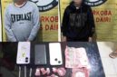 SBM (31) dan MJB (35) ditangkap saat berada di sebuah rumah kos di Jalan Ahmad Yani, Kecamatan Sidikalang, Kabupaten Dairi, Kamis, 7 Mei 2026.