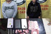 SBM (31) dan MJB (35) ditangkap saat berada di sebuah rumah kos di Jalan Ahmad Yani, Kecamatan Sidikalang, Kabupaten Dairi, Kamis, 7 Mei 2026.