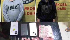SBM (31) dan MJB (35) ditangkap saat berada di sebuah rumah kos di Jalan Ahmad Yani, Kecamatan Sidikalang, Kabupaten Dairi, Kamis, 7 Mei 2026.
