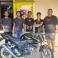 dua terduga pelaku pencurian sepeda motor di Simalungun.