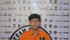 polisi mengamankan seorang pria berinisial C (23), warga Belawan Bahari, pada Kamis, 7 Mei 2026, sekitar pukul 14.20 WIB di kawasan Jalan Yos Sudarso Simpang Sicanang.
