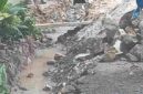 Saluran yang telah digali di Jalan Jawa, Pematangsiantar