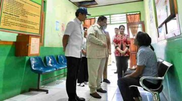 Presiden Prabowo Subianto meninjau Puskesmas Miangas, Kabupaten Kepulauan Talaud, Provinsi Sulawesi Utara, pada Sabtu, 9 Mei 2026. Foto: BPMI Setpres