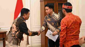 Wapres Gibran menerima Prajaniti Hindu Indonesia.