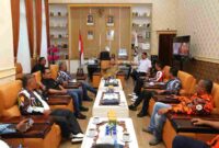 DPD Ikatan Pemuda Karya (IPK) dan MPC Pemuda Pancasila (PP) Kota Pematangsiantar melakukan audiensi dengan Wali Kota Pematangsiantar, Wesly Silalahi, di ruang kerja wali kota lantai II Balai Kota Pematangsiantar, Jalan Merdeka, Selasa (12/5/2026).