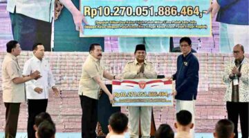 Presiden Prabowo menyaksikan penyelamatan aset negara Rp 10,27 triliun