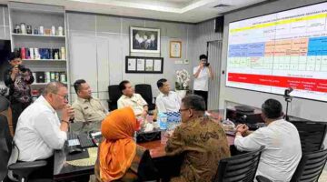 Rapat koordinasi bersama jajaran Kemensos RI di Jakarta, Rabu, 13 Mei 2026.