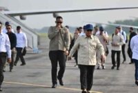 Presiden Prabowo melakukan kunjungan kerja ke Jawa Timur.