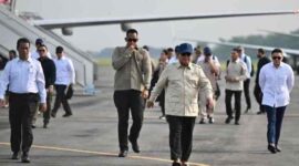 Presiden Prabowo melakukan kunjungan kerja ke Jawa Timur.
