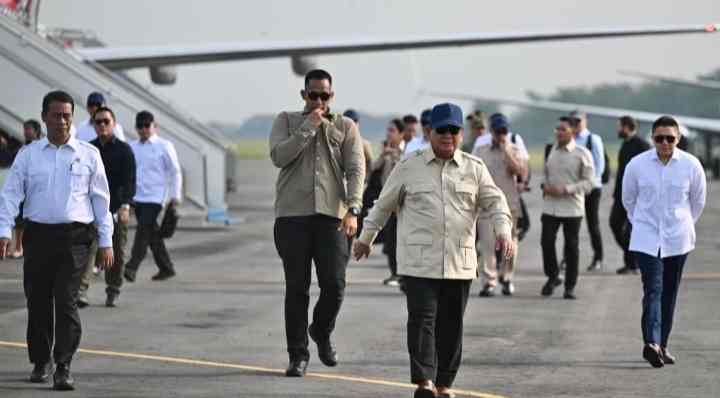 Presiden Prabowo melakukan kunjungan kerja ke Jawa Timur.