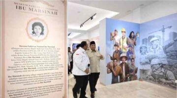 Presiden Prabowo Subianto meresmikan Museum Ibu Marsinah dan Rumah Singgah di Desa Nglundo, Kecamatan Sukomoro, Kabupaten Nganjuk, Jawa Timur, pada Sabtu, 16 Mei 2026. 