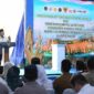 Presiden Prabowo saat menghadiri groundbreaking pembangunan 10 Gudang Ketahanan Pangan Polri serta peluncuran operasional 166 Satuan Pelayanan Pemenuhan Gizi (SPPG) Polri Tahun 2026 di Kabupaten Tuban, Jawa Timur, Sabtu, 16 Mei 2026.