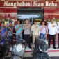Polres Tapteng mengembalikan tiga motor hasil ungkap kasus curanmor.
