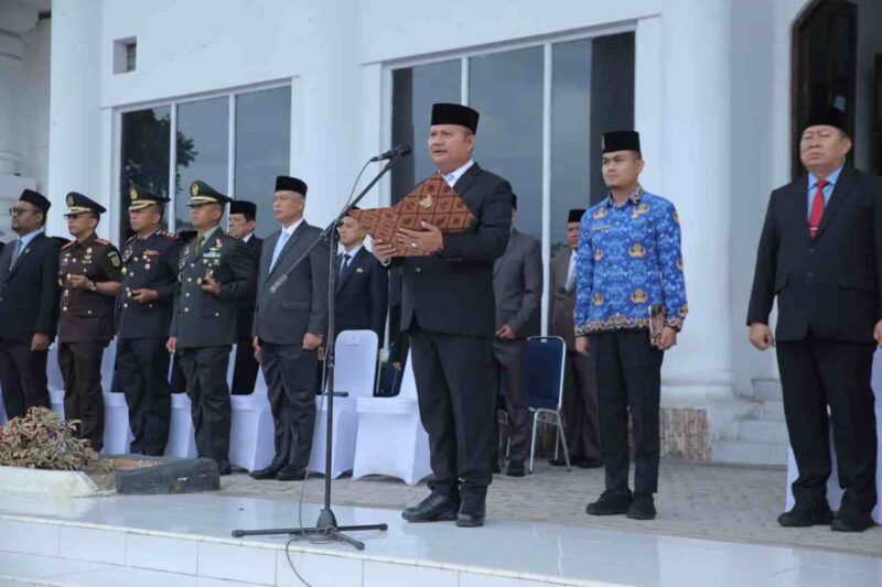Wakil Bupati Asahan Rianto memimpin upacara Hari Kebangkitan Nasional ke-118.