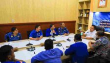 audiensi pengurus DPC GAMKI Kota Pematangsiantar dengan Wali Kota Wesly Silalahi di Command Center Balai Kota Pematangsiantar, Jalan Merdeka, Rabu (20/5/2026).