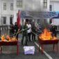 Kejari Pematangsiantar memusnahkan barang bukti dari 55 perkara pidana, termasuk narkotika dan senjata tajam yang telah inkracht.