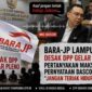 Ilustrasi DPD Bara-JP Lampung mendesak DPP menggelar pleno untuk mengklarifikasi pernyataan Sufmi Dasco Ahmad dalam insiden mic bocor di DPR RI.