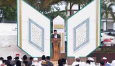 Pelaksanaan Salat Iduladha 1447 Hijriah/2026 Masehi di Provinsi Bengkulu berlangsung khidmat dan penuh kebersamaan di pelataran Masjid Raya Baitul Izzah, Rabu (27/5/2026).