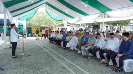Rico Waas saat menghadiri penyembelihan hewan kurban di Masjid Al-Muttaqin, Jalan Hanura, Kelurahan Tanjung Rejo, Kecamatan Medan Sunggal, Rabu (27/5/2026).