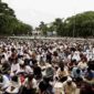 Ribuan warga mengikuti Salat Iduladha 1447 H di Lapangan Adam Malik.