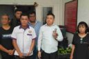  Tim Hukum Majelis Umat Kristen Indonesia (MUKI) Wilayah Sumut Dedy Mauritz Simanjuntak, SH. MH didampingi Egbert Budiman, SH. MH saat gelar konfers di Gereja POUK USU Medan, Selasa 26/5/2026. (Ist)