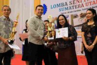 Sekretaris TP PKK Ny. Rasta Eliya Ginting, menghadiri kegiatan Lomba PAUD dan SD Kelas 1-3 Tingkat Provinsi Sumatera Utara yang digelar Majelis Pendidikan Kristen Wilayah (MPKW) Sumut-Aceh di Gedung Serbaguna Pekan Raya Sumatera Utara (GSG PRSU), Jalan Jenderal Gatot Subroto, Kecamatan Medan Helvetia, Kota Medan, Kamis (28/05/2026).