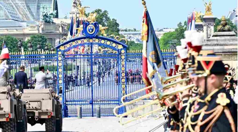 Presiden Republik Indonesia Prabowo Subianto menghadiri upacara kenegaraan dalam rangka kunjungan resmi kenegaraan di Les Invalides, Paris, Republik Prancis pada Kamis, 28 Mei 2026. 
