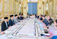 Presiden Republik Indonesia Prabowo Subianto melakukan pertemuan bilateral dengan Presiden Republik Prancis Emmanuel Macron di Istana Élysée, Paris, pada Kamis, 28 Mei 2026.
