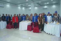 Bupati Asahan menghadiri pelantikan pengurus GAMKI Asahan 2026–2029.