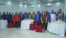 Bupati Asahan menghadiri pelantikan pengurus GAMKI Asahan 2026–2029.