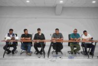 Gubernur Sumatera Utara, Muhammad Bobby Afif Nasution, bersama Wali Kota Medan, Rico Tri Putra Bayu Waas, dan Ketua Asprov PSSI Sumatera Utara, Arya Mahendra Sinulingga, meninjau progres kesiapan Stadion Teladan Medan pada Sabtu, 30 Mei 2026.