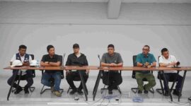 Gubernur Sumatera Utara, Muhammad Bobby Afif Nasution, bersama Wali Kota Medan, Rico Tri Putra Bayu Waas, dan Ketua Asprov PSSI Sumatera Utara, Arya Mahendra Sinulingga, meninjau progres kesiapan Stadion Teladan Medan pada Sabtu, 30 Mei 2026.
