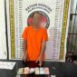 Pelaku saat diamankan Polisi.