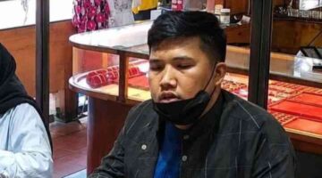 Wajah Pelaku Pencurian Emas seberat 1 kg.