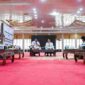 Gubernur Sumut, Bobby Nasution menerima audiensi Badan Pengelola Toba Caldera Unesco Global Geopark di Aula Tengku Rizal Nurdin, Rumah Dinas Gubernur Sumut, Jalan Sudirman No. 41, Medan, Selasa (23/6/2026). 