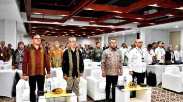 Asisten Administrasi Umum Setdaprov Sumut Muhammad Suib membuka kegiatan ‘Pendampingan Penerapan Kebijakan Pemerintah Digital Regional Sumatera Tahun 2026’ yang diselenggarakan Kementerian Pendayagunaan Aparatur Negara dan Reformasi Birokrasi (PANRB) di Adora Convention, Jalan Harmonika Nomor 7 Medan, Senin (29/6/2026).