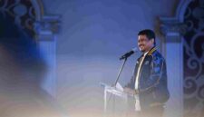 Gubernur Sumatera Utara (Sumut) Bobby Nasution menghadiri Pelantikan Dewan Pengurus Daerah (DPD) AMPI Sumut masa bakti 2026-2031 di Regale International Convention Center Jalan Adam Malik Kota Medan. Minggu malam (21/6/2026).