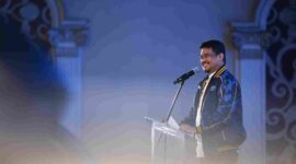 Gubernur Sumatera Utara (Sumut) Bobby Nasution menghadiri Pelantikan Dewan Pengurus Daerah (DPD) AMPI Sumut masa bakti 2026-2031 di Regale International Convention Center Jalan Adam Malik Kota Medan. Minggu malam (21/6/2026).